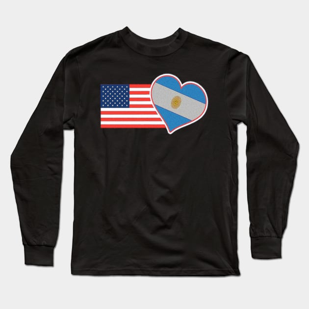 argentina Long Sleeve T-Shirt by hispanicworld